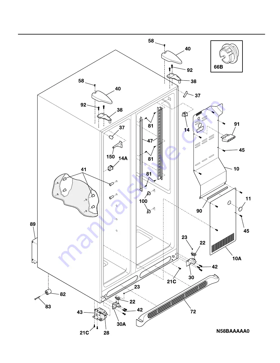 Frigidaire FRS26KF7A Factory Parts Catalog Download Page 6