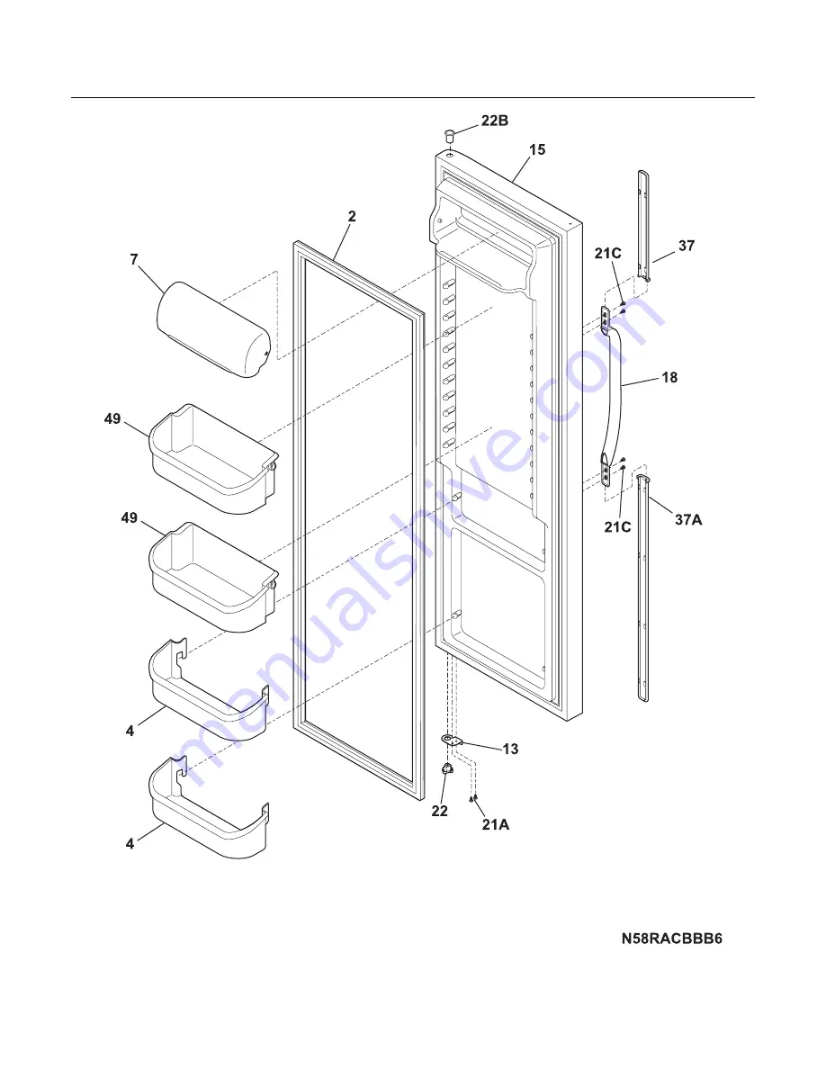 Frigidaire FRS26LH5D Factory Parts Catalog Download Page 4