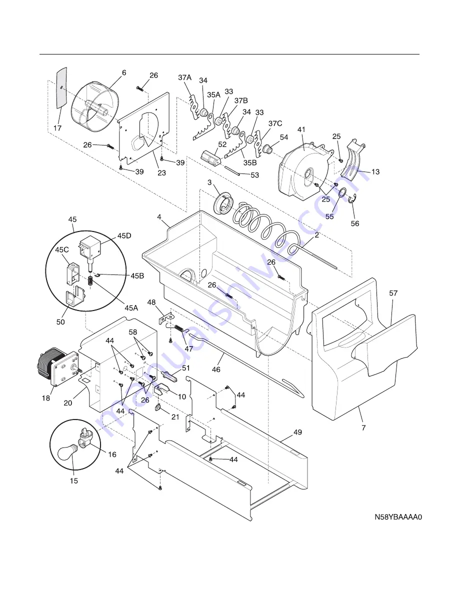 Frigidaire FRS26LH5D Factory Parts Catalog Download Page 16