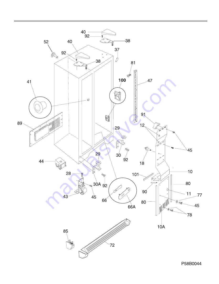 Frigidaire FRS26ZRG Factory Parts Catalog Download Page 6