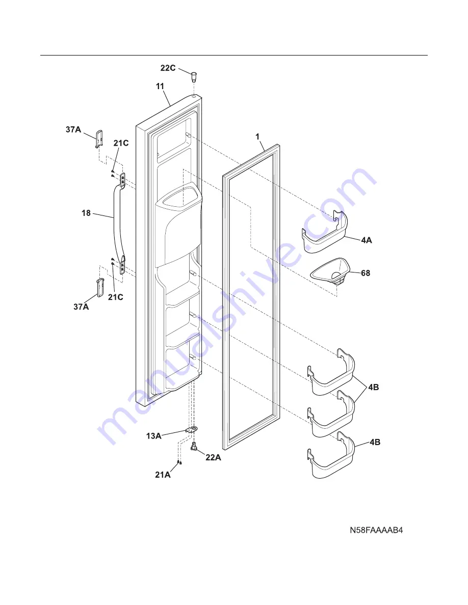 Frigidaire FRS3HR35K Parts Catalog Download Page 2