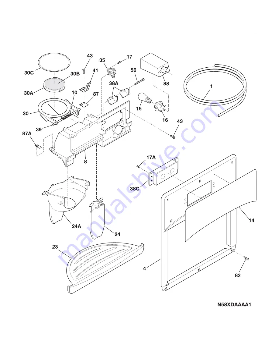 Frigidaire FRS6HF5J Parts Catalog Download Page 14