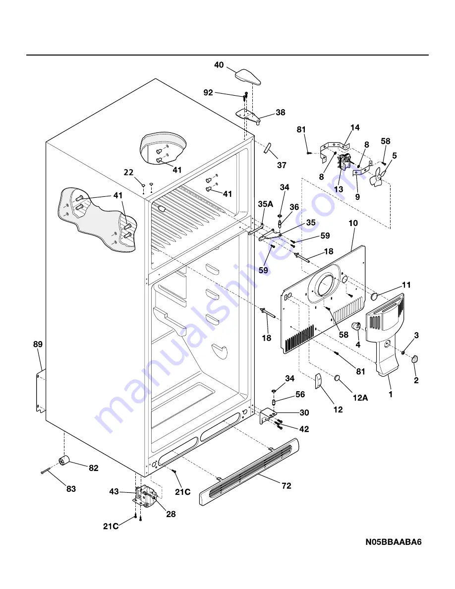 Frigidaire FRT14G5A Factory Parts Catalog Download Page 4