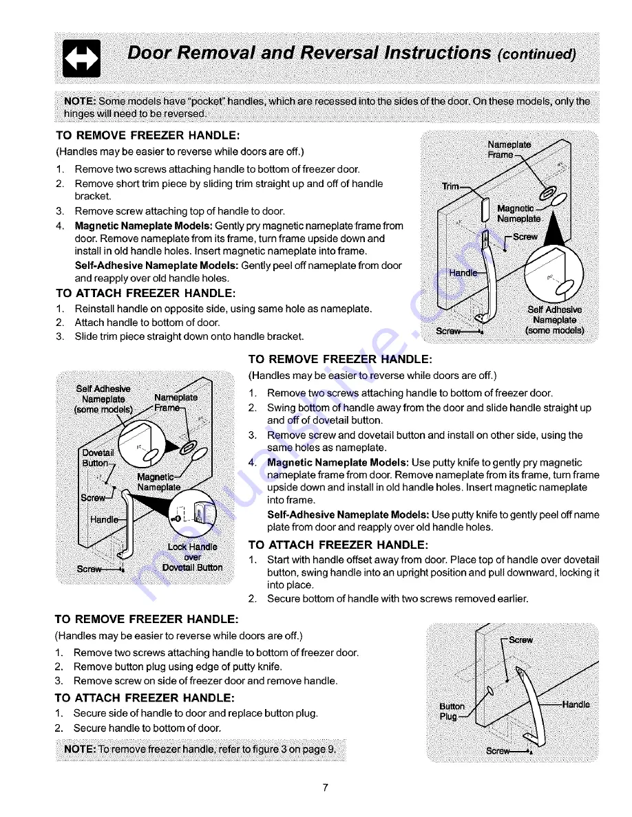 Frigidaire FRT15B1BW0 Use & Care Manual Download Page 7