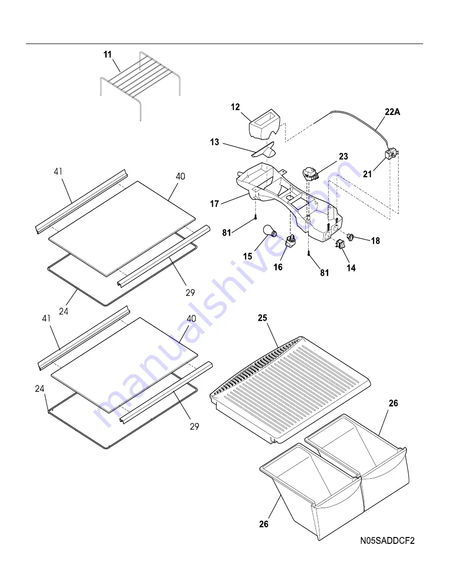 Frigidaire FRT15G4A Factory Parts Catalog Download Page 6