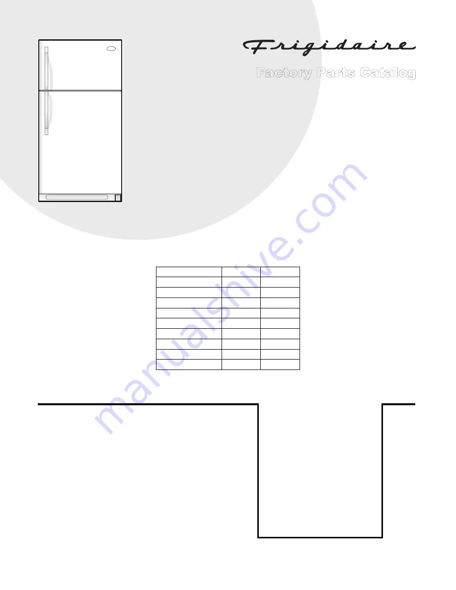 Frigidaire FRT17G4J Скачать руководство пользователя страница 1