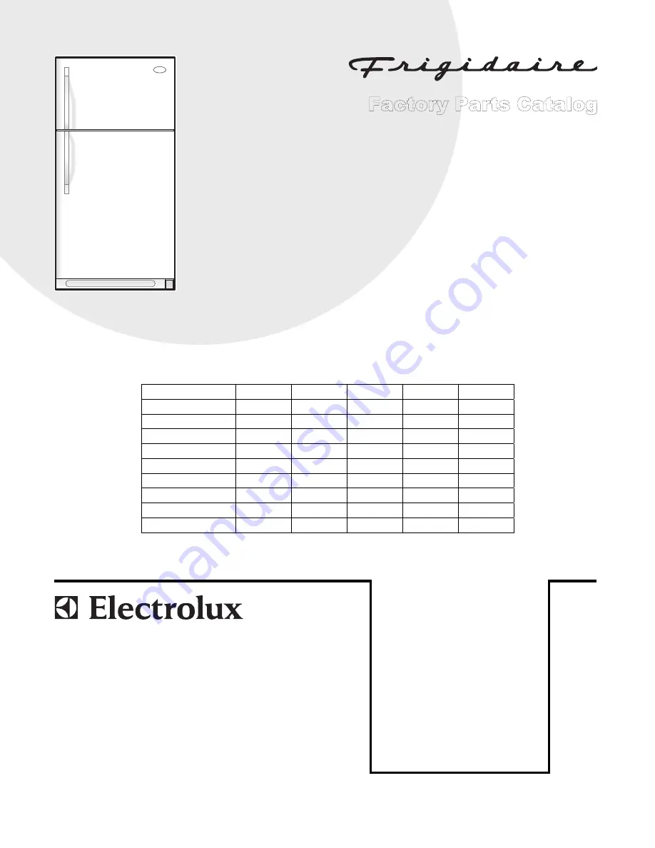 Frigidaire FRT18B5JB4 Скачать руководство пользователя страница 1