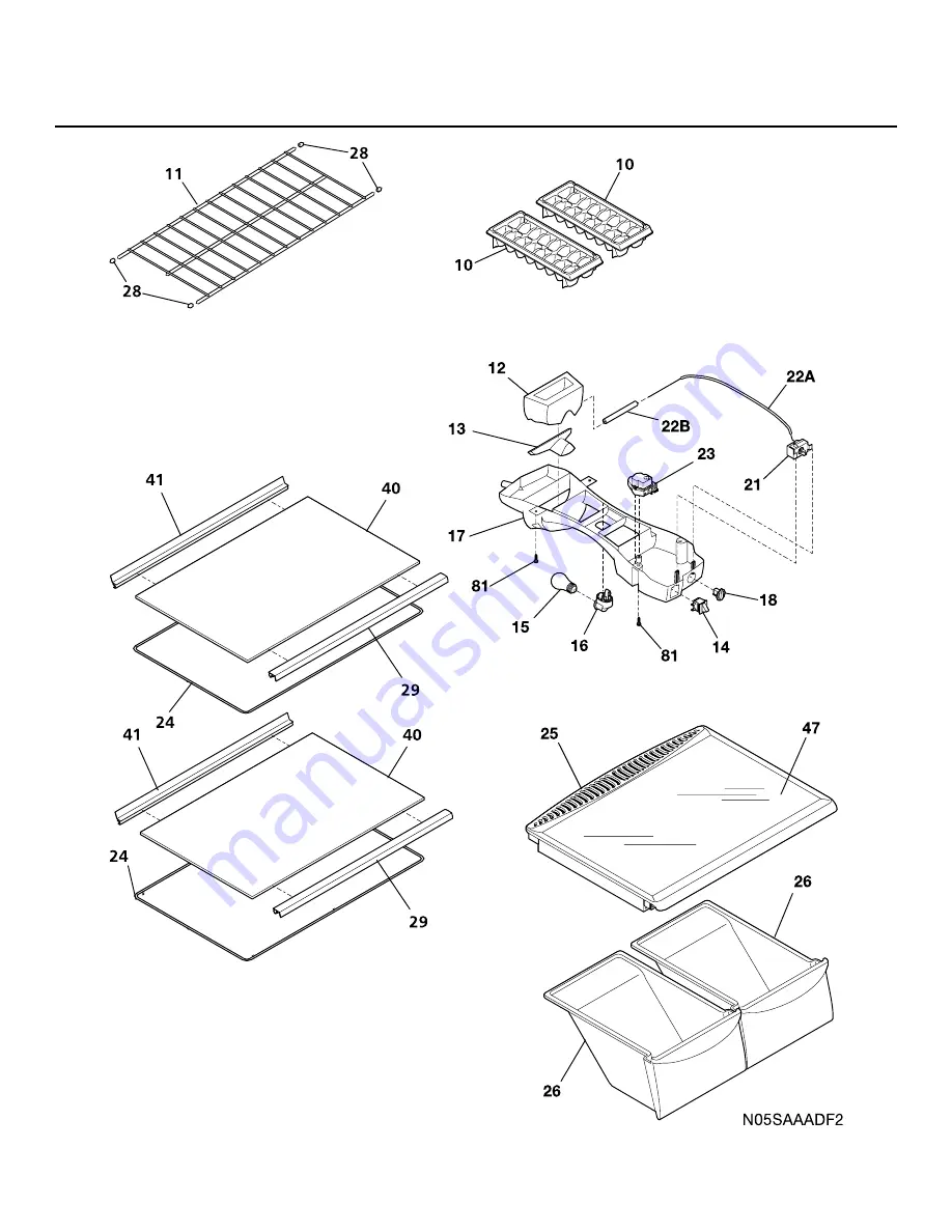 Frigidaire FRT18G3A Factory Parts Catalog Download Page 6