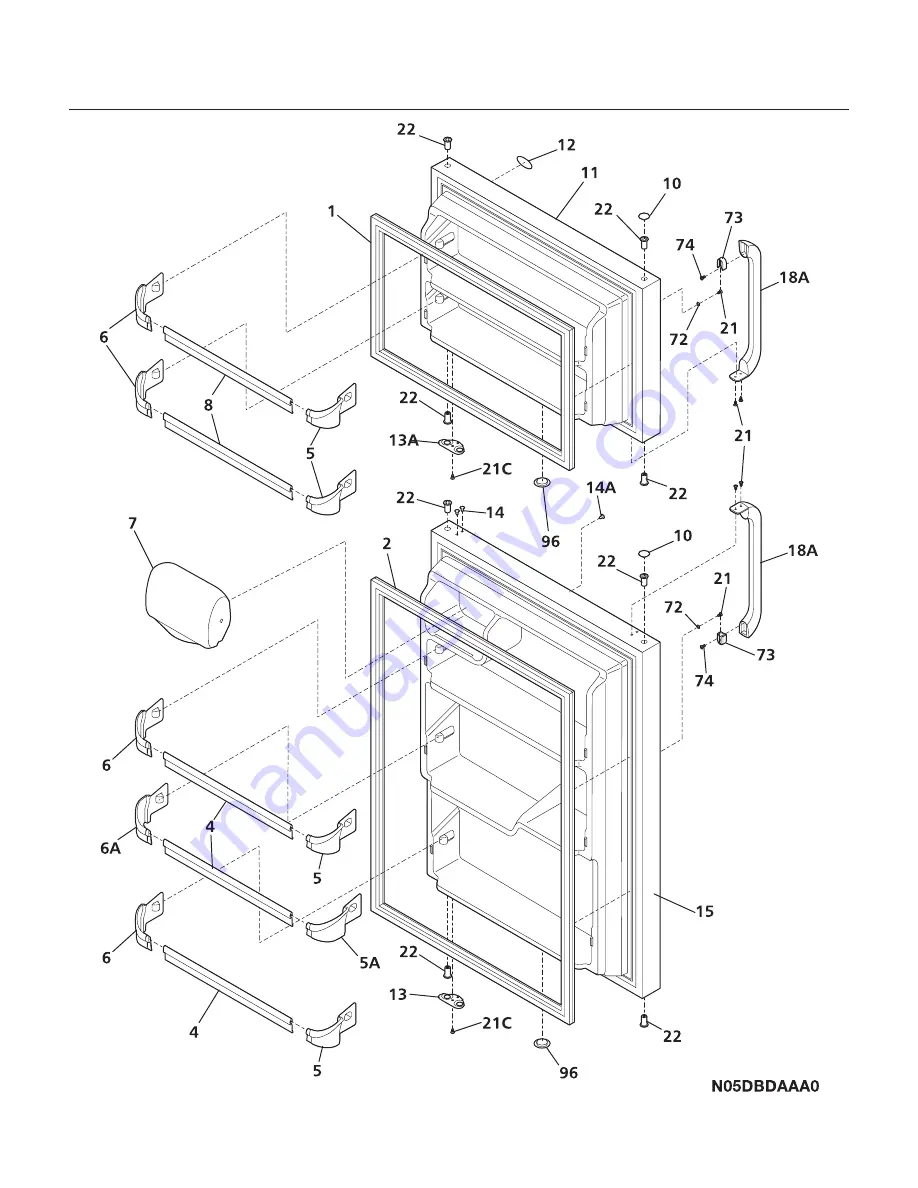 Frigidaire FRT18KD3A Factory Parts Catalog Download Page 2