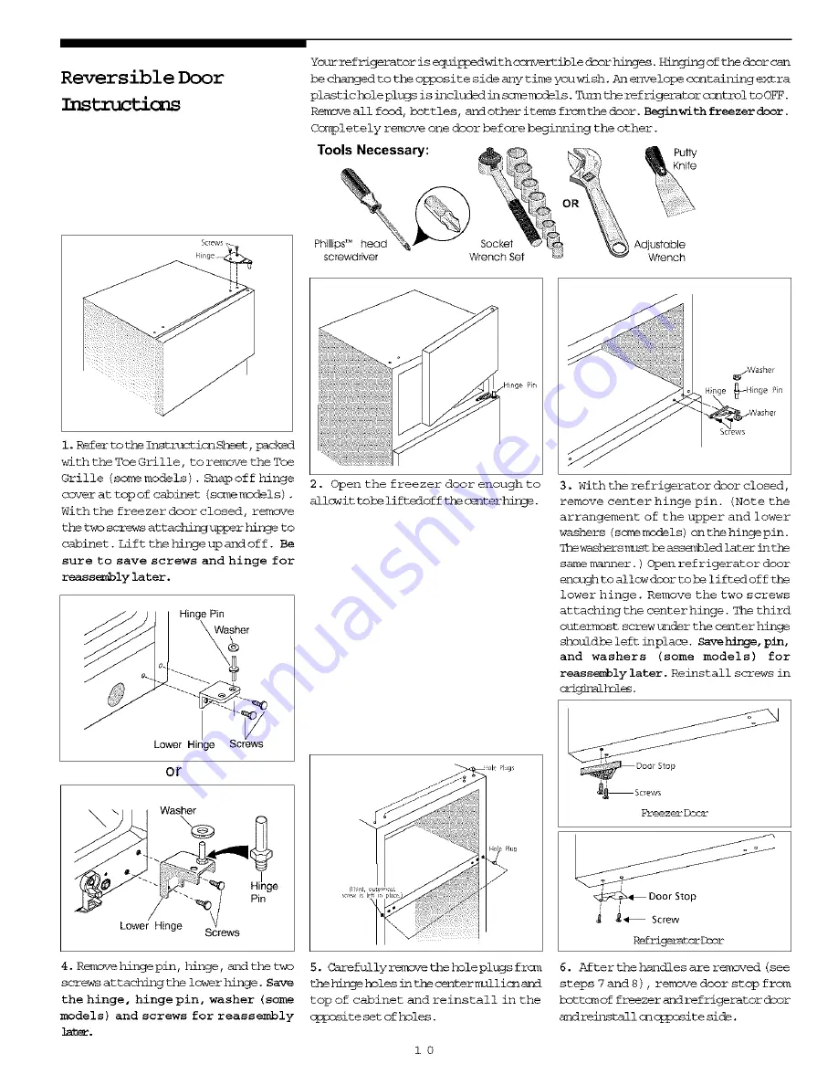 Frigidaire FRT18TPHW0 Manual Download Page 10