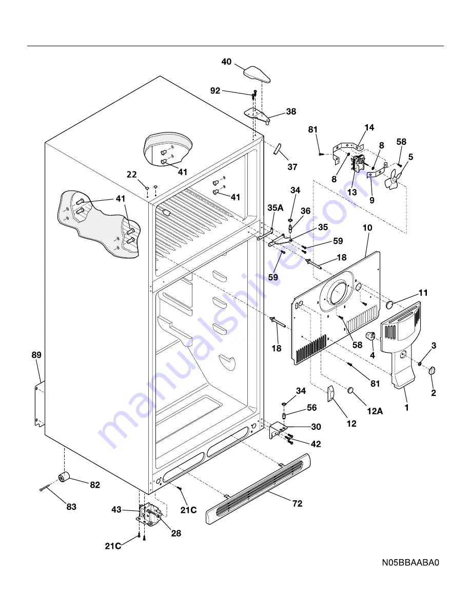 Frigidaire FRT21B4A Factory Parts Catalog Download Page 4