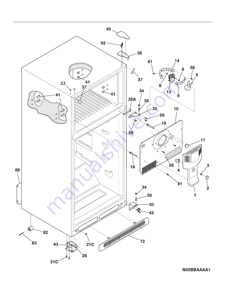 Frigidaire FRT21FG3C Factory Parts Catalog Download Page 4