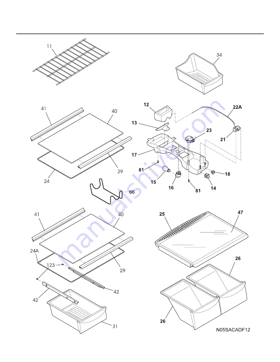 Frigidaire FRT21FG4C Factory Parts Catalog Download Page 6