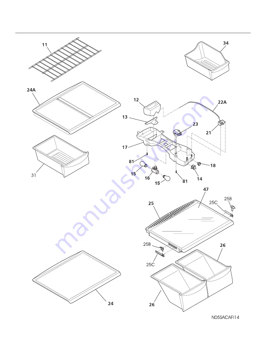 Frigidaire FRT21FS6C Factory Parts Catalog Download Page 6