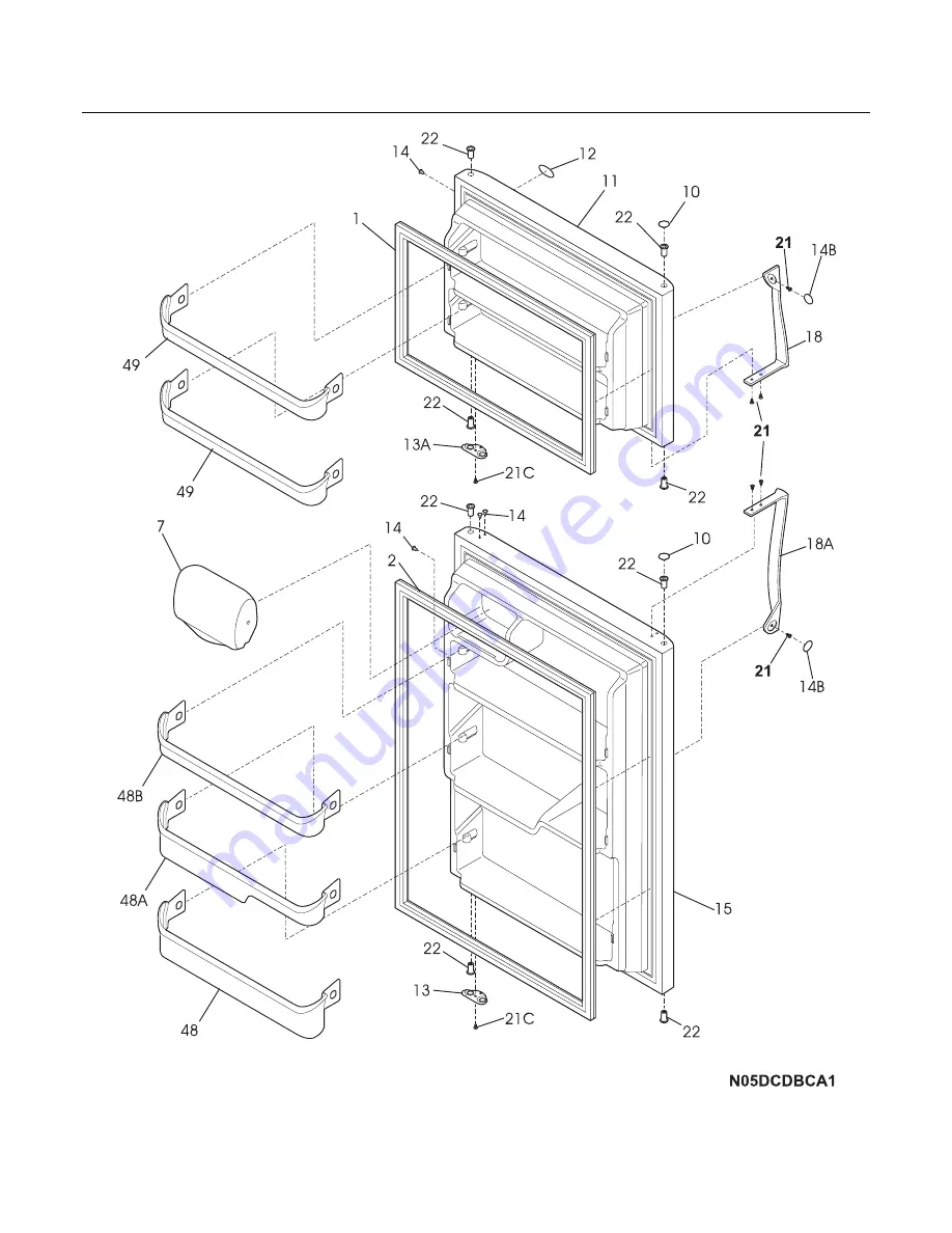 Frigidaire FRT21HR6A Factory Parts Catalog Download Page 2