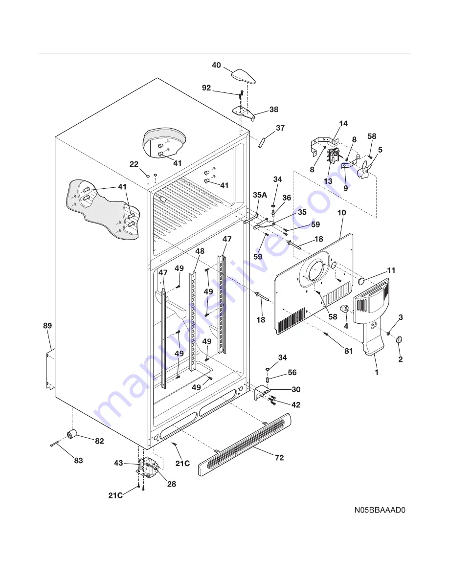 Frigidaire FRT21LR7A Factory Parts Catalog Download Page 6