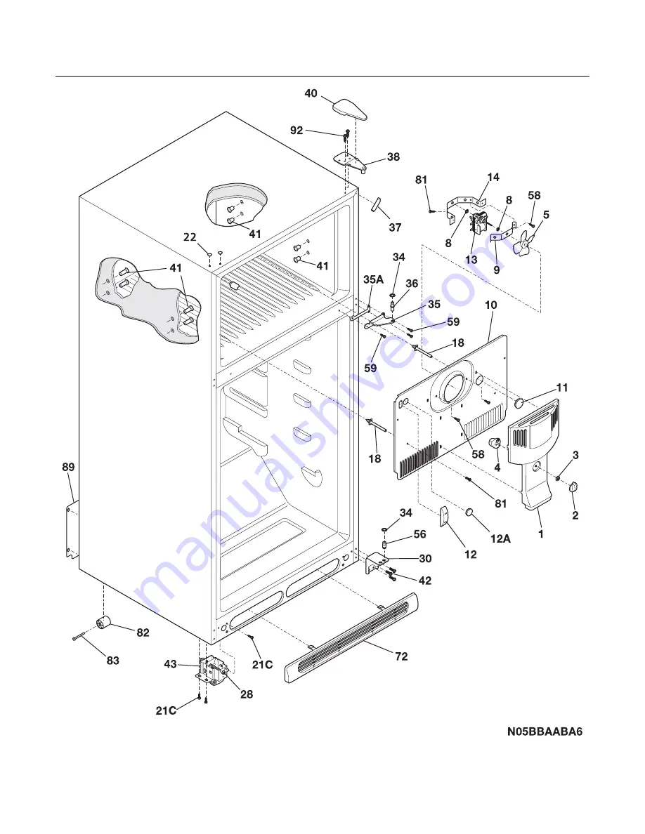 Frigidaire FRT21S6A Factory Parts Catalog Download Page 4