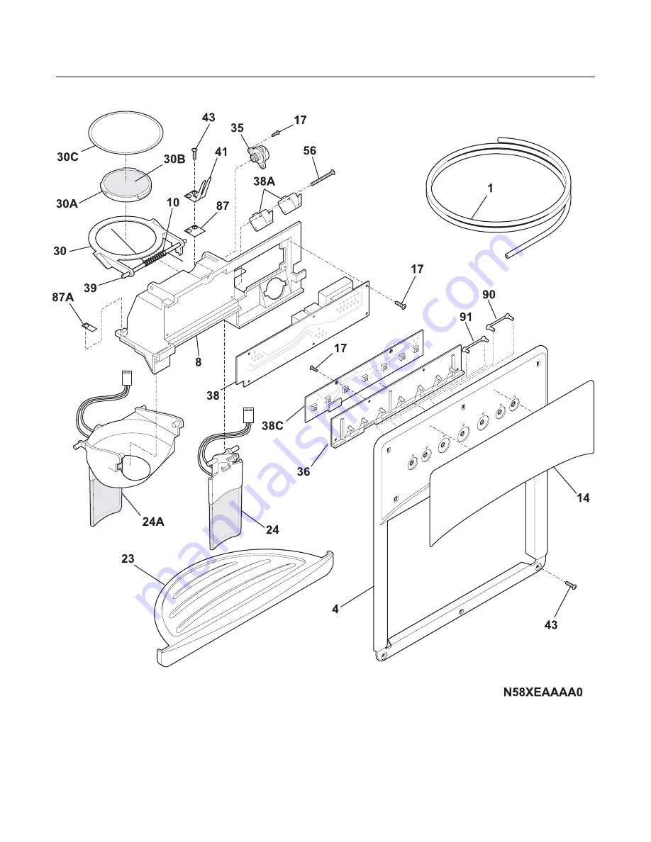 Frigidaire FSC23F7D Parts Catalog Download Page 14