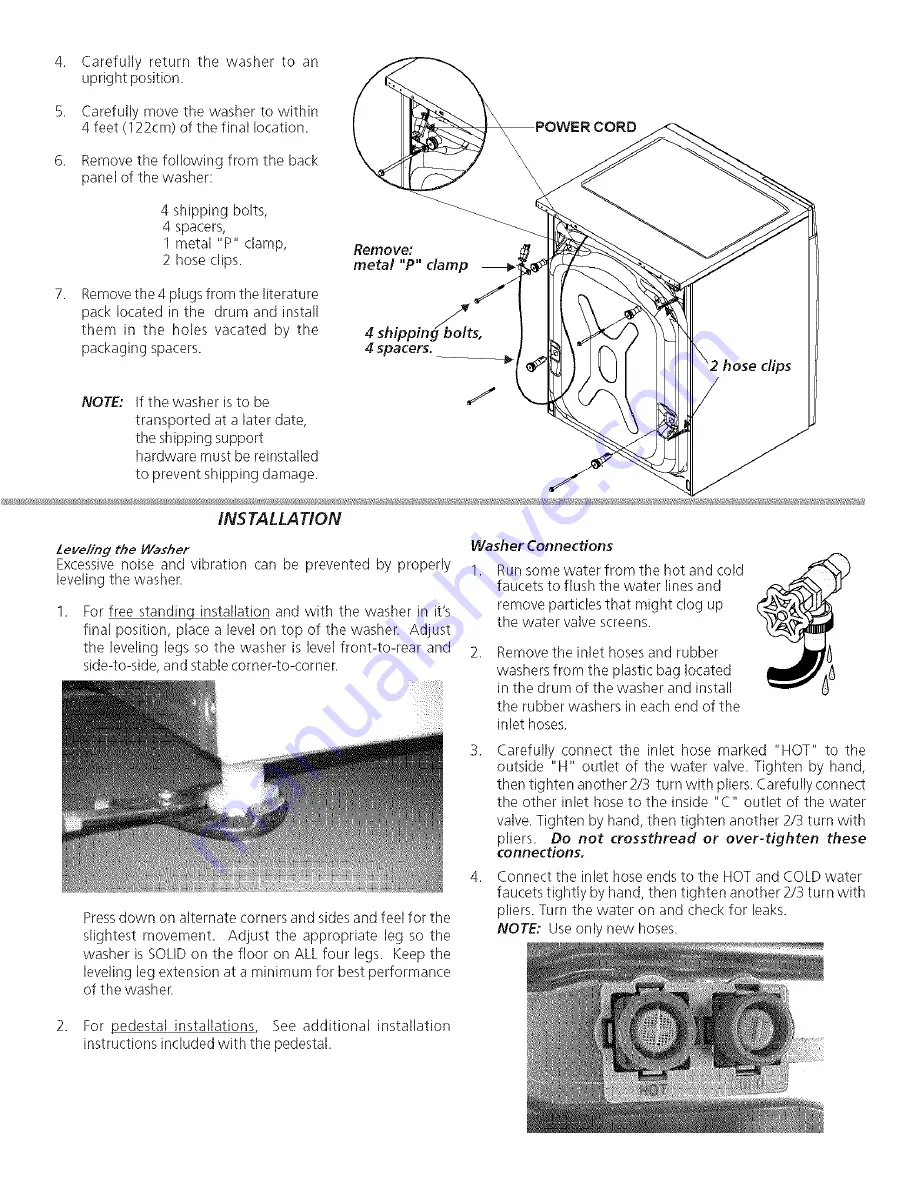 Frigidaire FTF5000HS0 Installation Instructions Manual Download Page 5