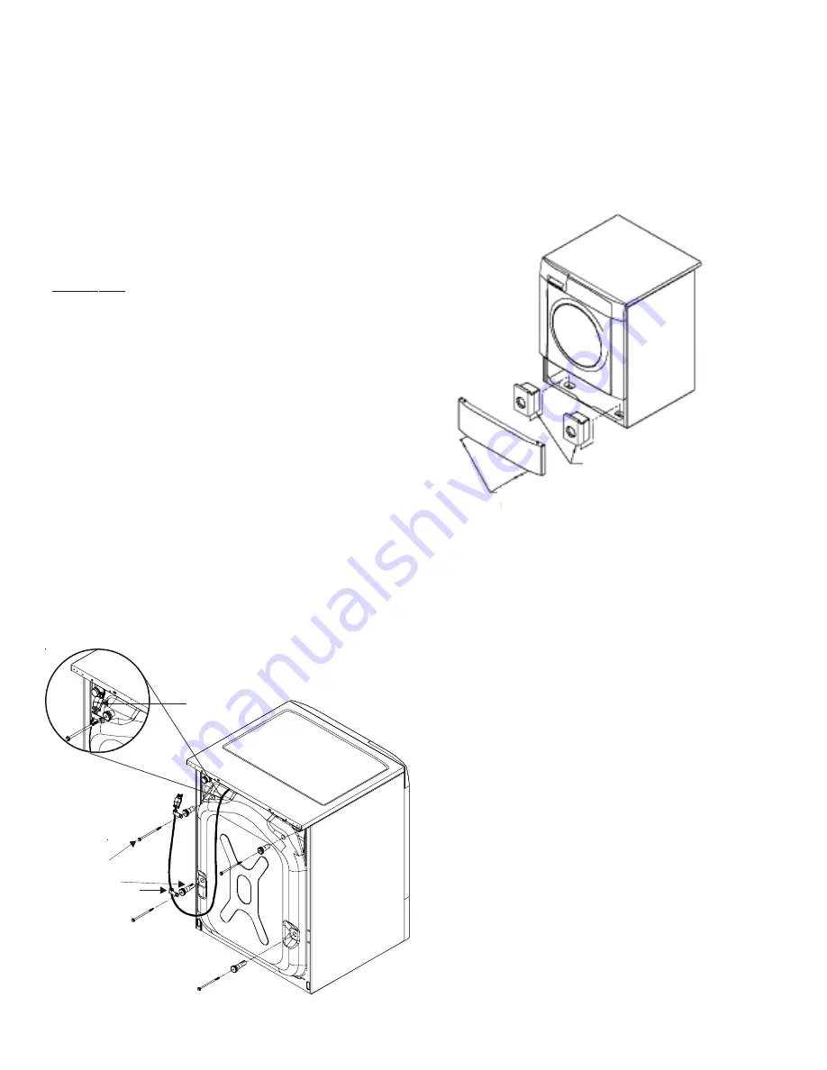 Frigidaire Full Size Tumble Action Washers Installation Instructions Manual Download Page 10