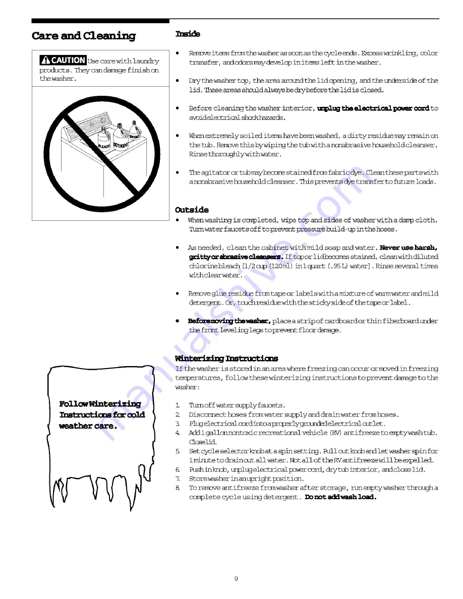 Frigidaire FWS6969HW1 Important s Manual Download Page 8