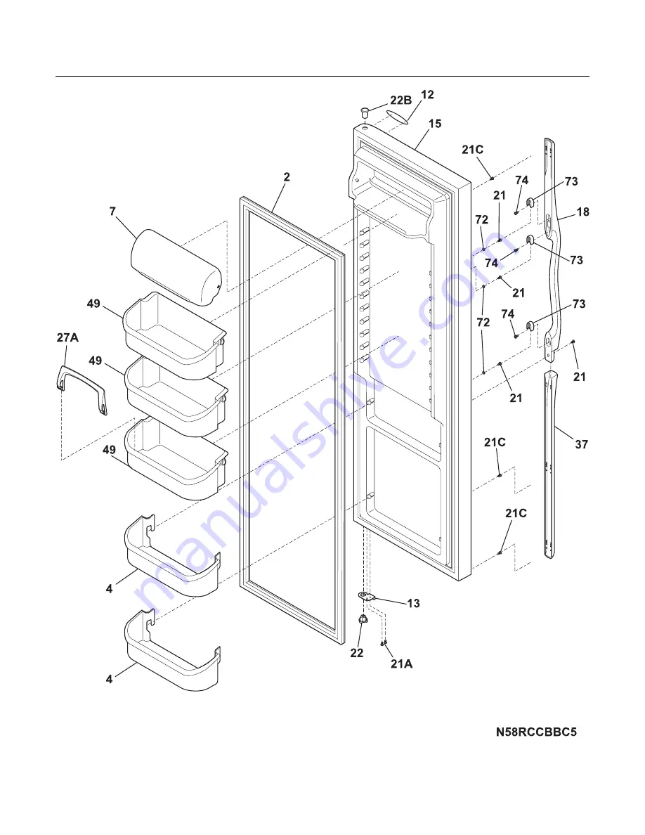 Frigidaire Gallery GLHS269FP Factory Parts Catalog Download Page 4