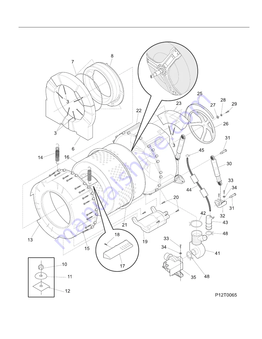 Frigidaire Gallery GLTF1240A Factory Parts Catalog Download Page 6