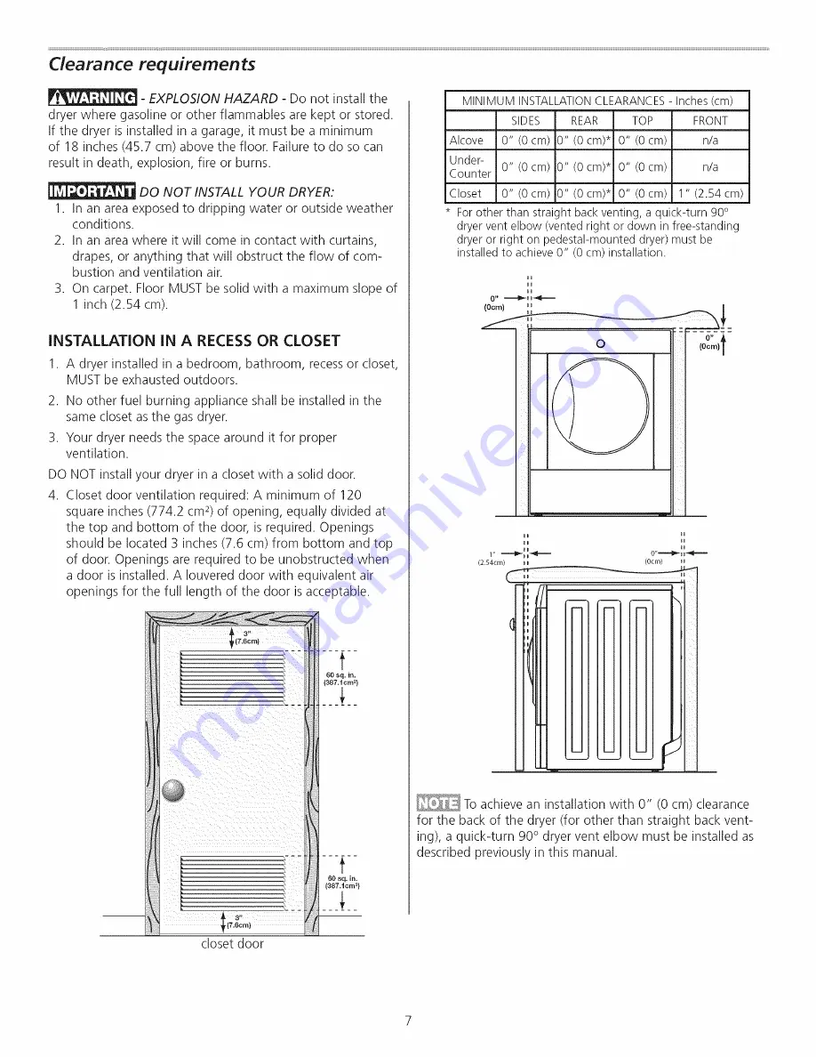 Frigidaire GCEQ2170KE0 Installation Instructions Manual Download Page 7