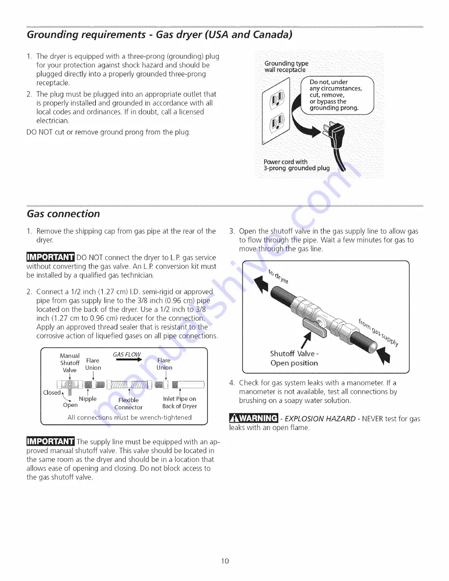 Frigidaire GCEQ2170KE0 Installation Instructions Manual Download Page 10