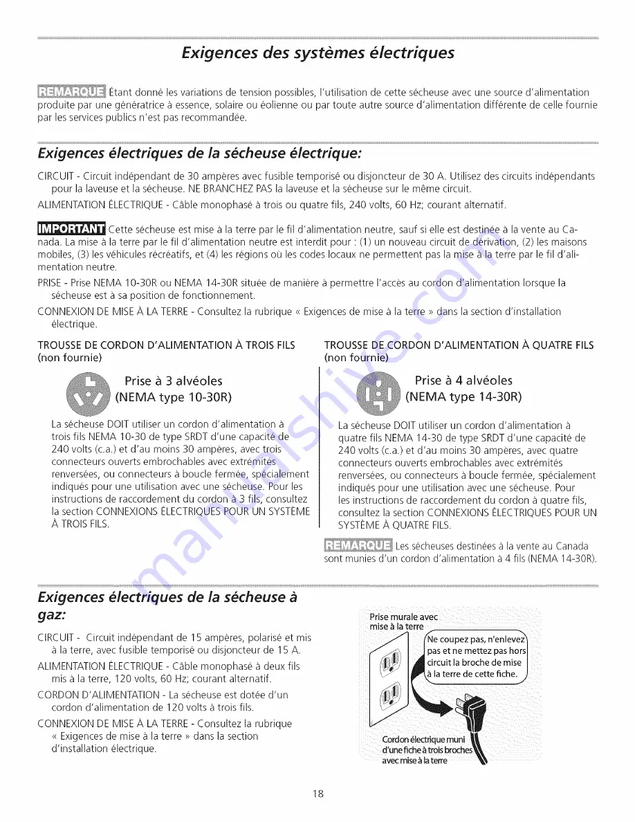 Frigidaire GCEQ2170KE0 Installation Instructions Manual Download Page 18