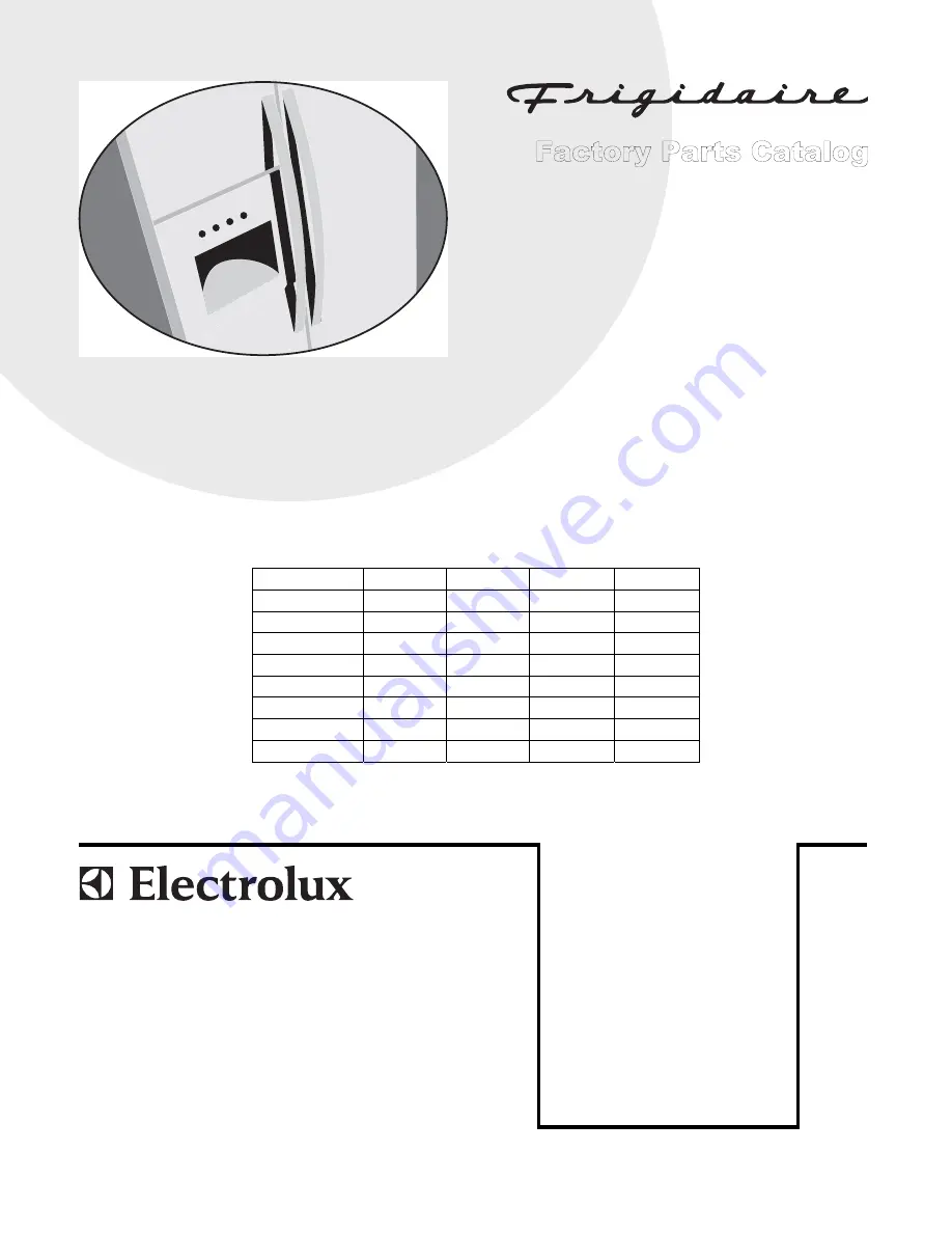 Frigidaire GHSC239D Скачать руководство пользователя страница 1