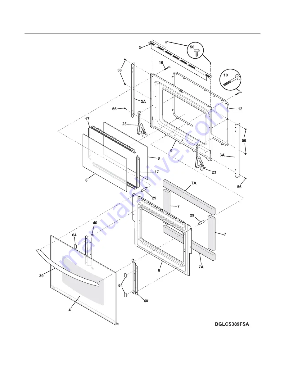 Frigidaire GLES389F Скачать руководство пользователя страница 10