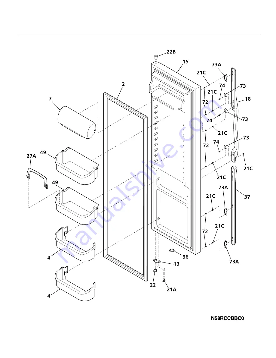 Frigidaire GLHS237ZA Factory Parts Catalog Download Page 4