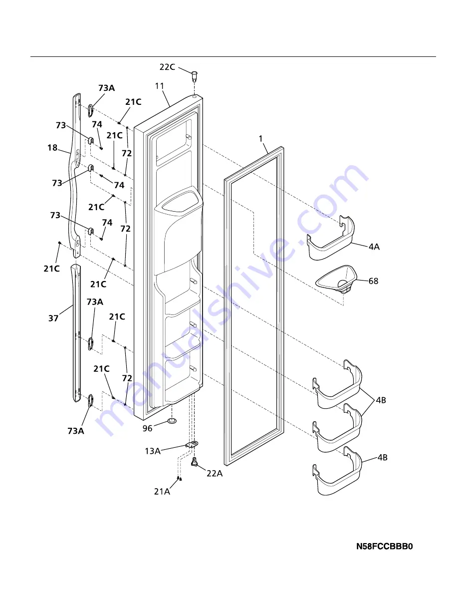 Frigidaire GLHS264ZA Factory Parts Catalog Download Page 2