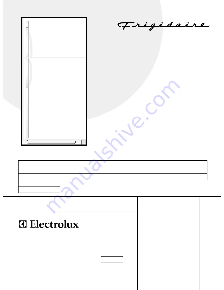 Frigidaire GLHT180SA Скачать руководство пользователя страница 1