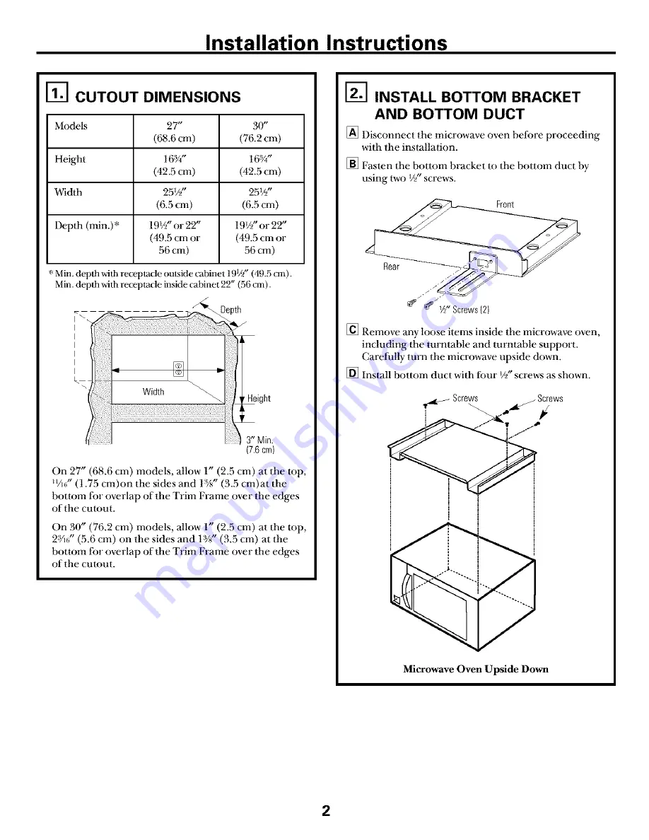 Frigidaire GLMB186CB1 Скачать руководство пользователя страница 2