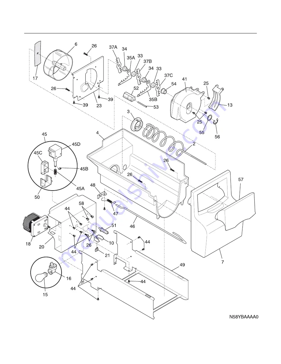 Frigidaire GLRS64ZE Factory Parts Catalog Download Page 16