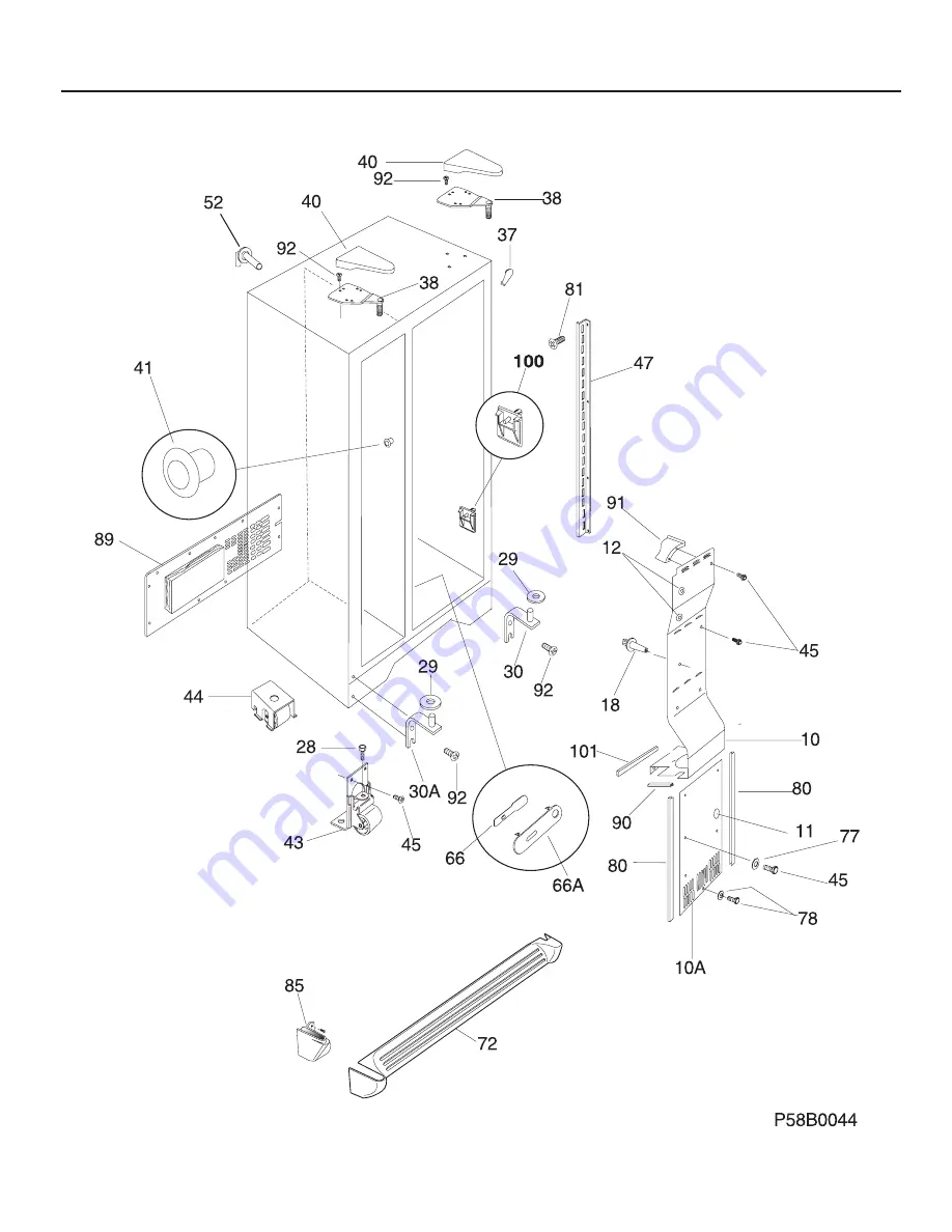 Frigidaire GLRSF236J Factory Parts Catalog Download Page 6