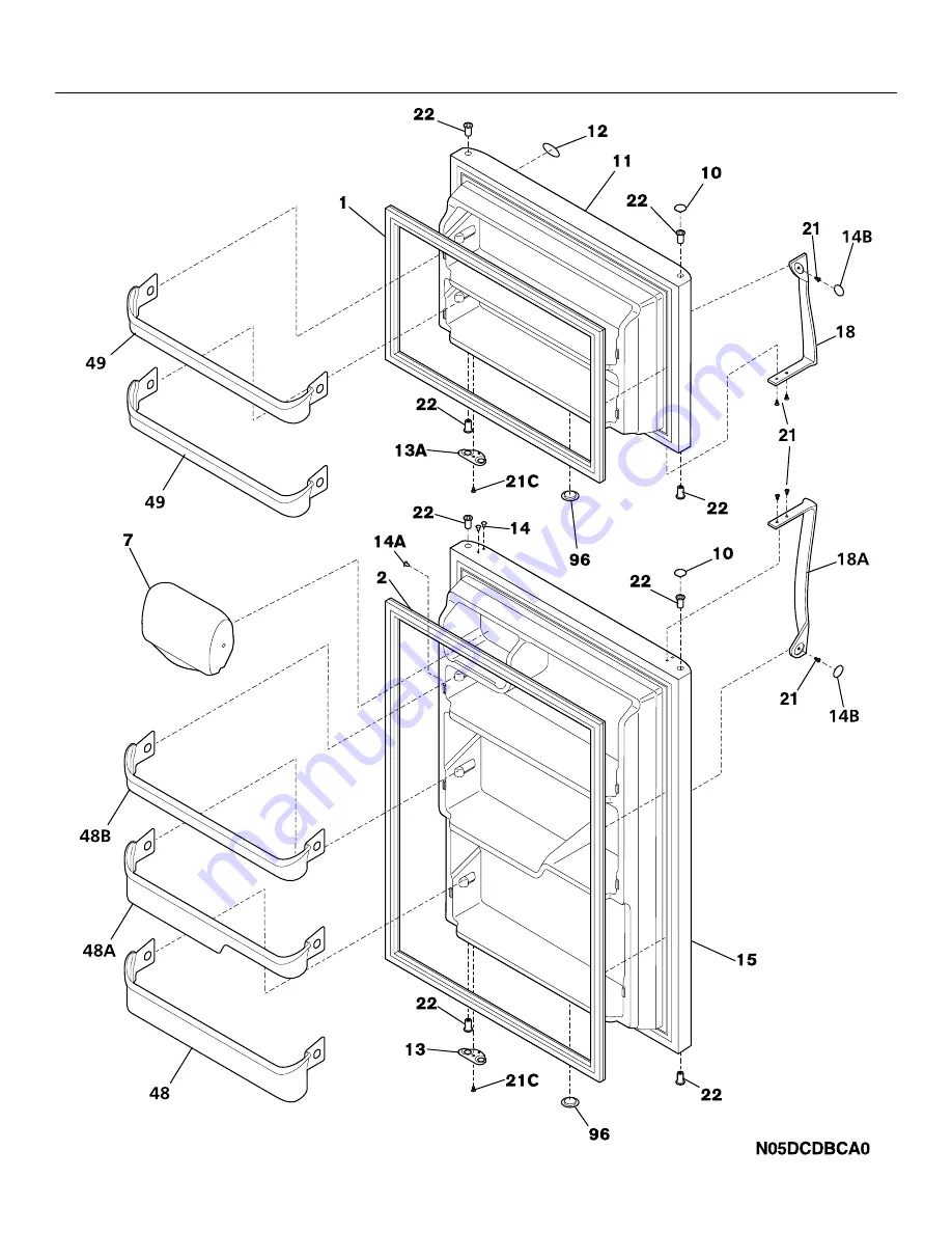 Frigidaire GLRT184RA Factory Parts Catalog Download Page 2