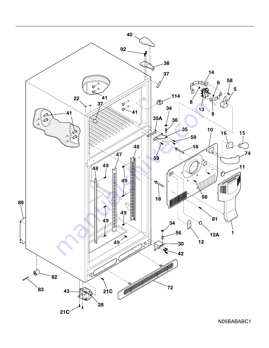 Frigidaire GLRT184RA Factory Parts Catalog Download Page 4