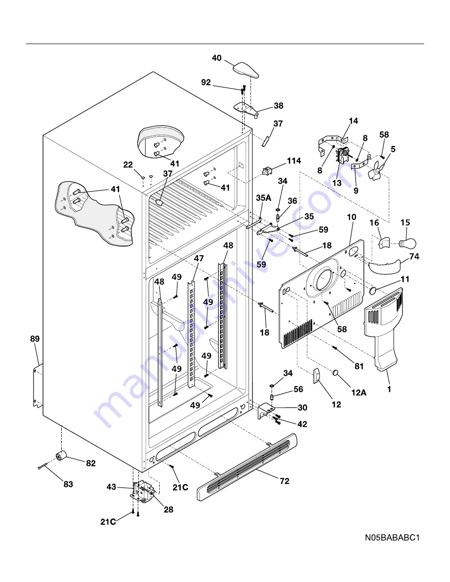 Frigidaire GLRT214RA Factory Parts Catalog Download Page 4