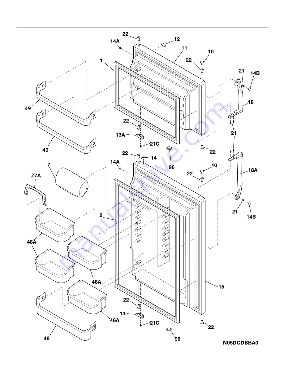 Frigidaire GLRT216TA Factory Parts Catalog Download Page 2