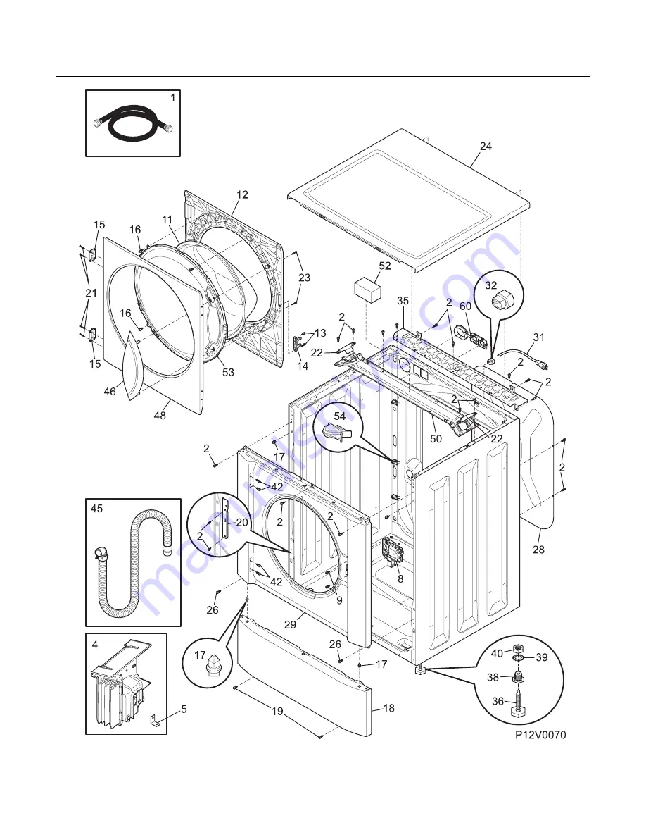 Frigidaire GLTF2940ES Factory Parts Catalog Download Page 4