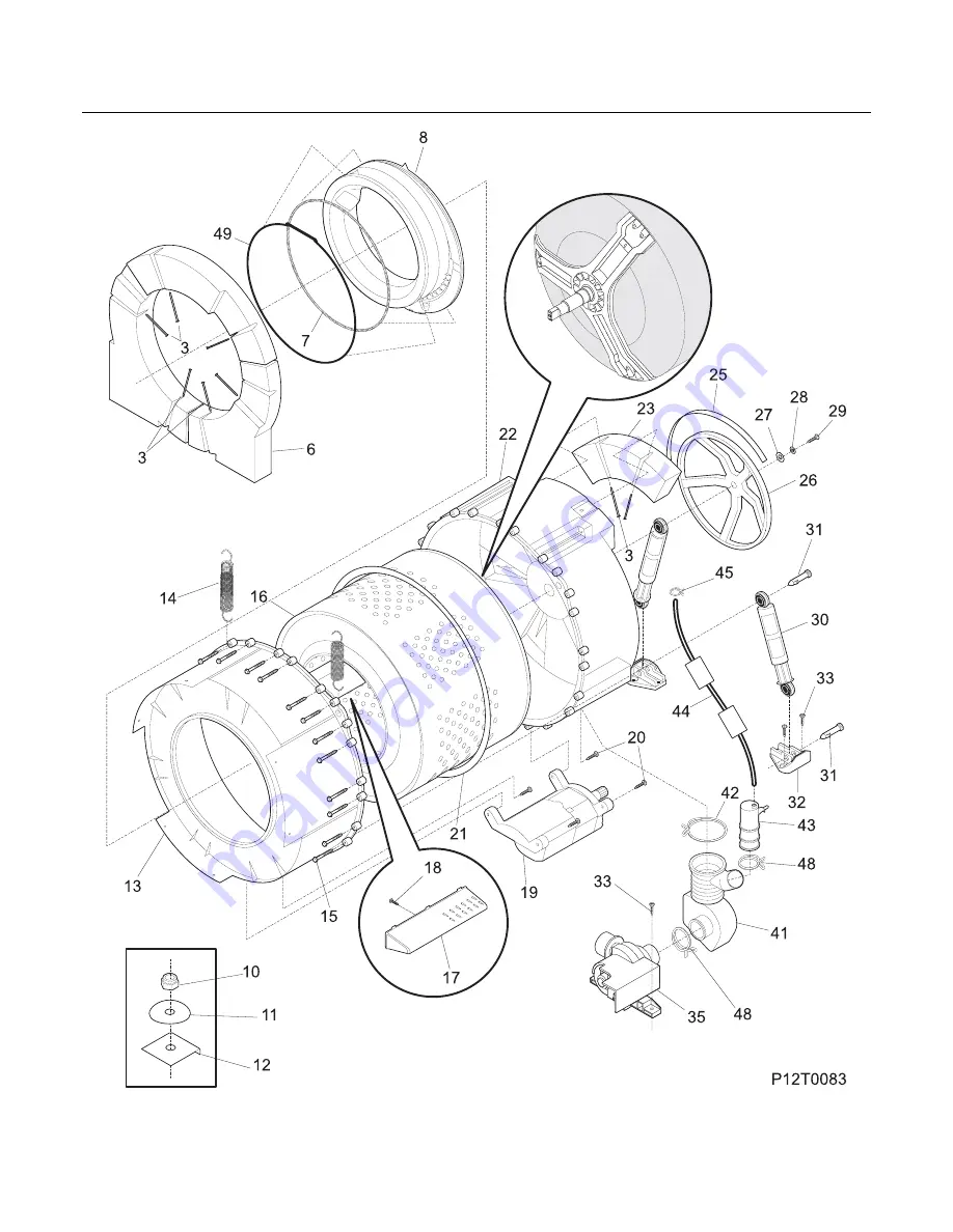 Frigidaire GLTF530D Factory Parts Catalog Download Page 6