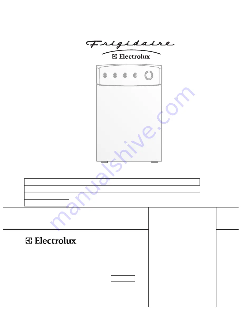 Frigidaire GLWS1939A Factory Parts Catalog Download Page 1