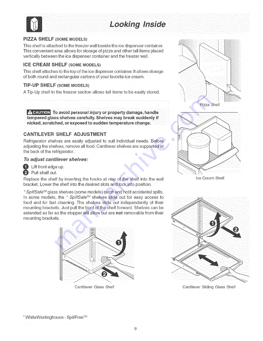 Frigidaire GS23HSZDW3 Скачать руководство пользователя страница 9