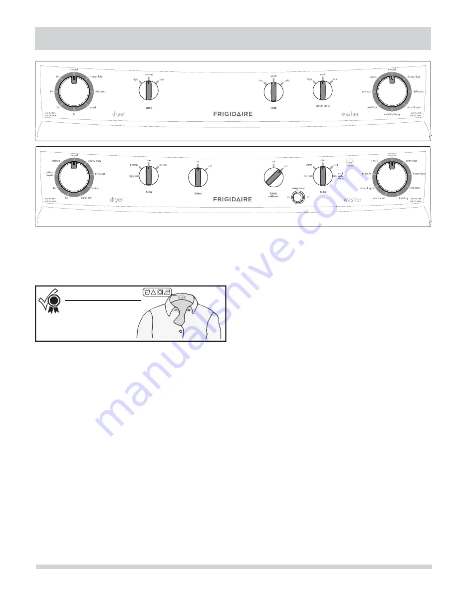 Frigidaire Laundry Center Use & Care Manual Download Page 15