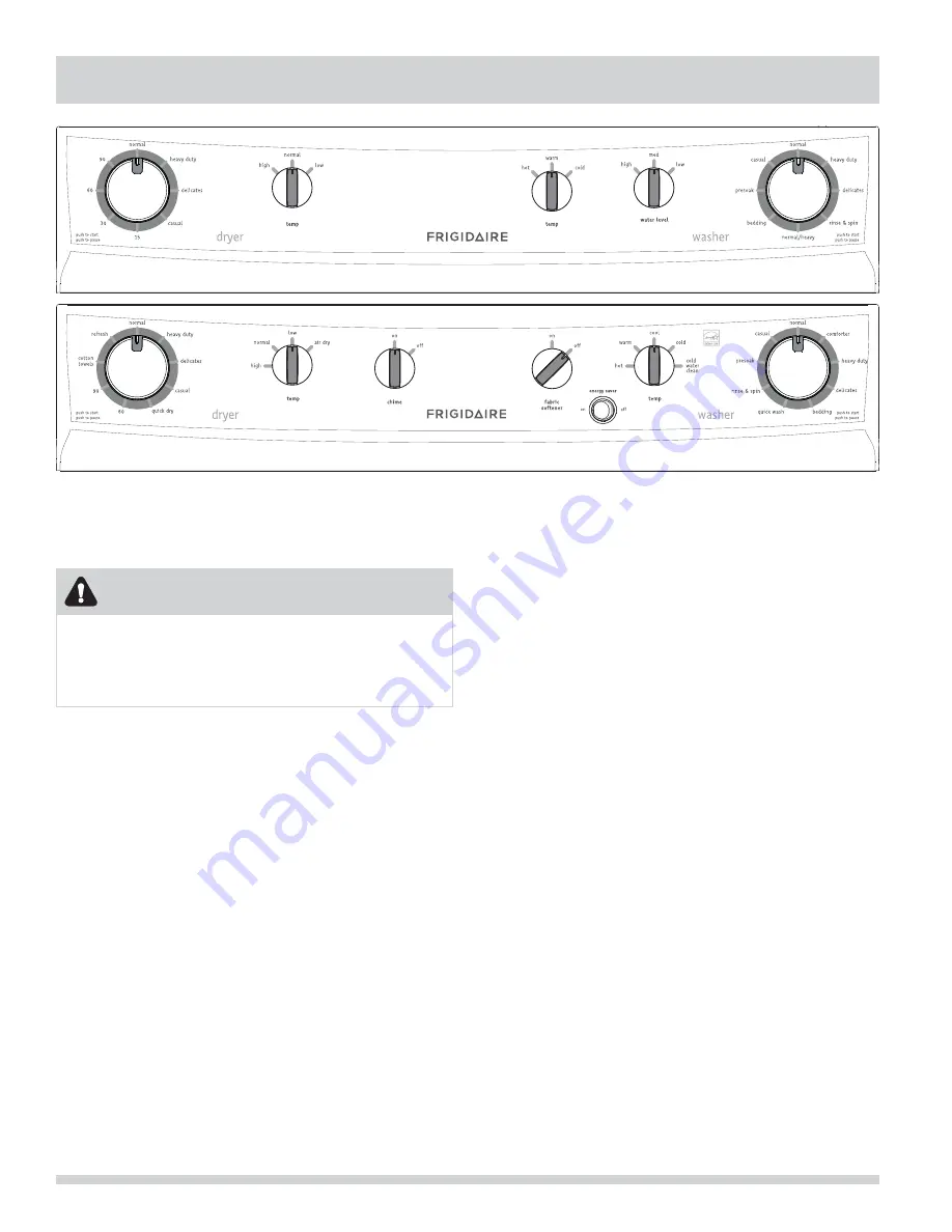 Frigidaire Laundry Center Скачать руководство пользователя страница 16