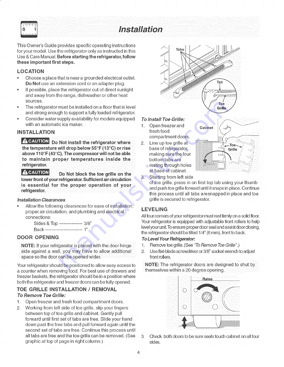 Frigidaire LECR23EFE1 Скачать руководство пользователя страница 4