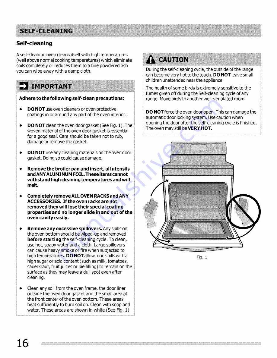 Frigidaire LFGF3020MBA Use & Care Manual Download Page 88